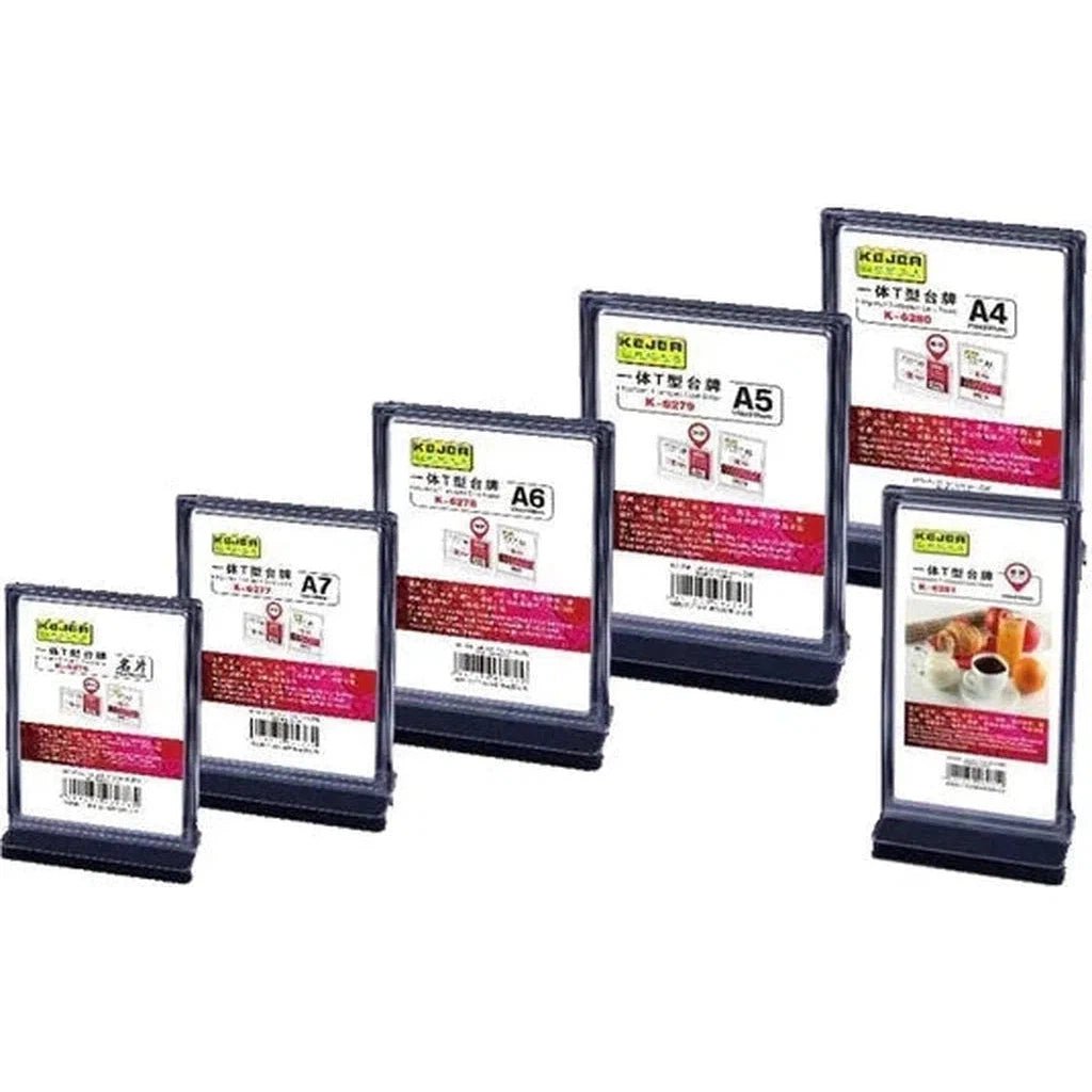 Kejea Integrated T-Shaped Card Stand K-6280 A4 297x210mm - Vertical