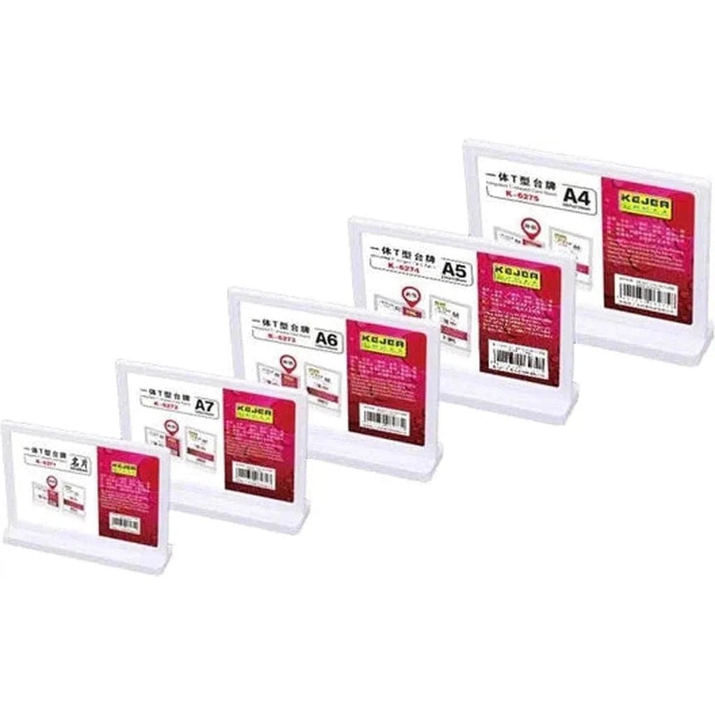Kejea Integrated T-Shaped Card Stand K-6274 A5 210x148mm - Horizontal