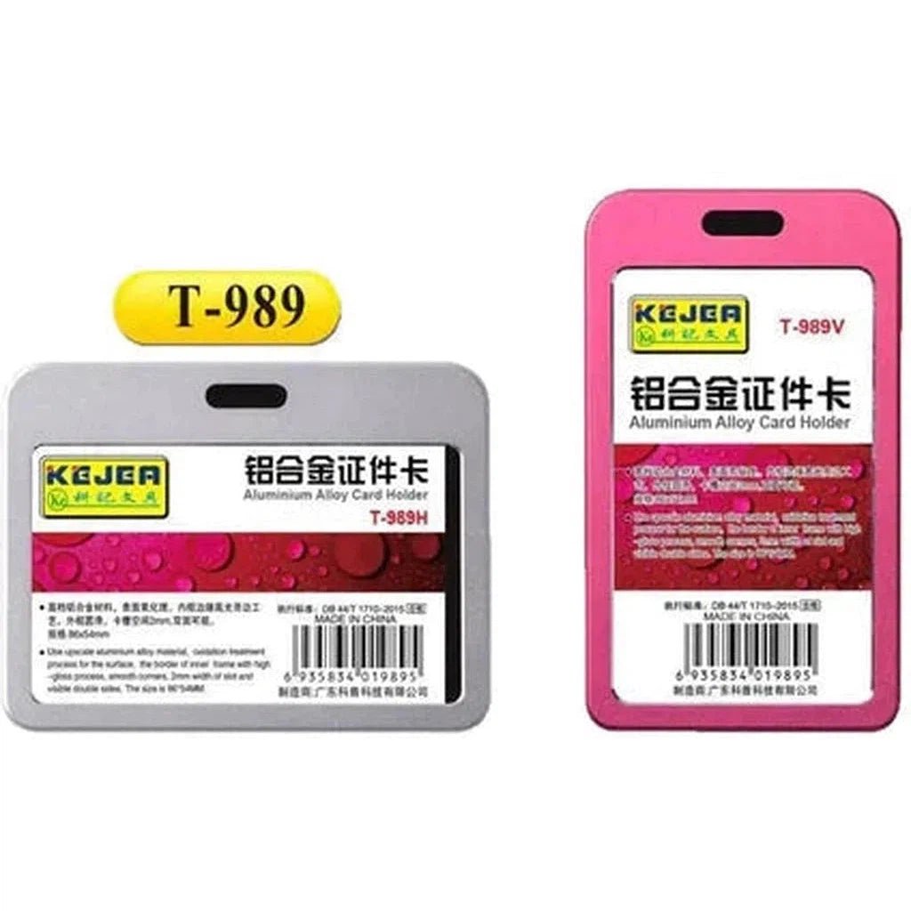 Kejea T-989 Aluminum Alloy Card Holder Thinner - Vertical 54x85mm