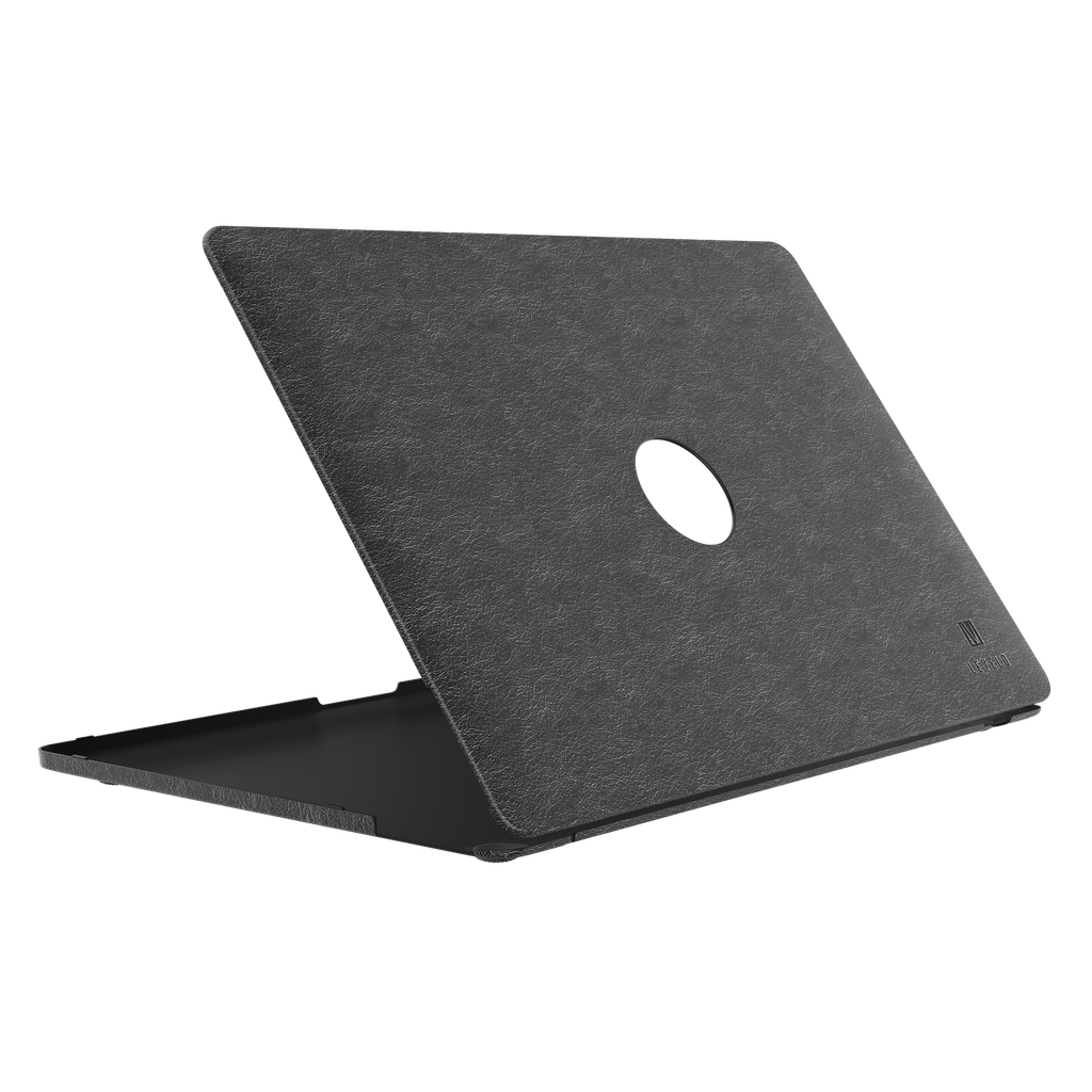 Levelo Gevena Leather Macbook Pro Cover - Apple Macbook Pro 15.3" / Black