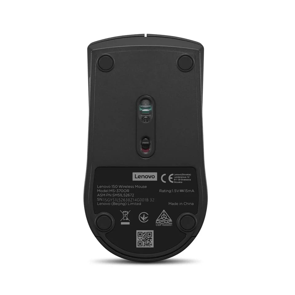 Lenovo 150 Wireless Mouse - 2.40GHz / Black - Mouse