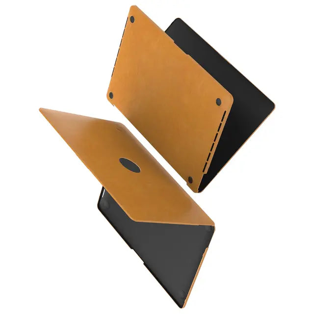 Levelo Gevena Leather Macbook Pro Cover - Apple Macbook Pro 15.3" / Brown