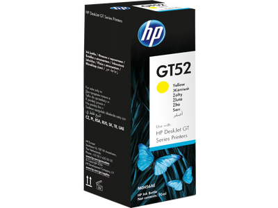 HP GT52 Yellow Ink Bottle - 8K Pages / Yellow Color / Ink Bottle