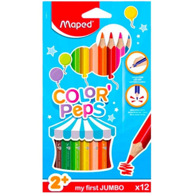Maped Color Peps My First Jumbo Colored Pencils 12 Colors