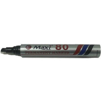 Maxi 80 Chisel Tip Permanent Marker - (Box/10Pc)