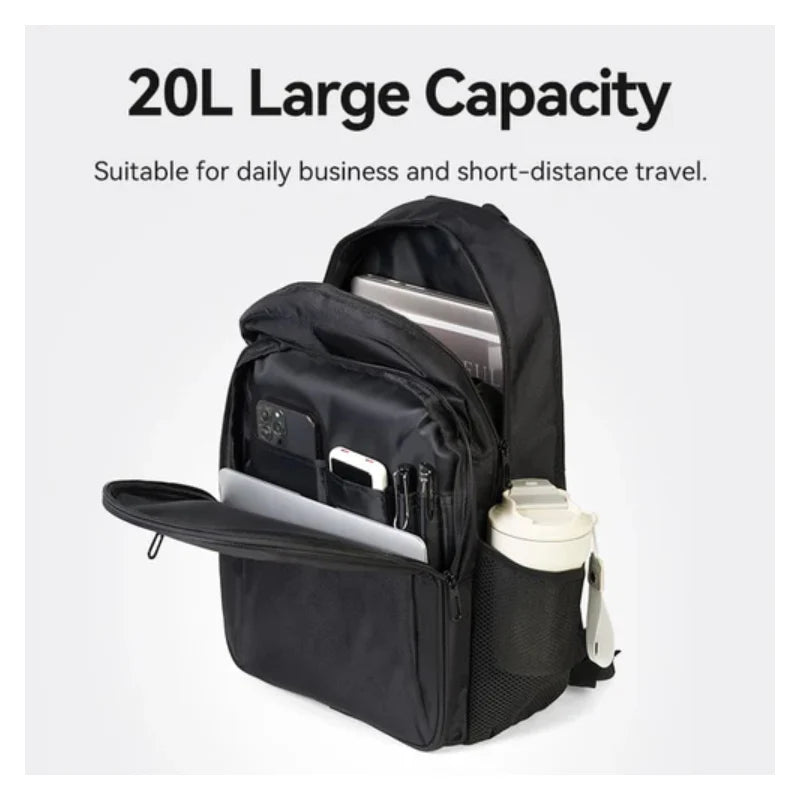 Vention KRMB0 Water-Repellent Laptop Backpack - Up to 15.6" / Black