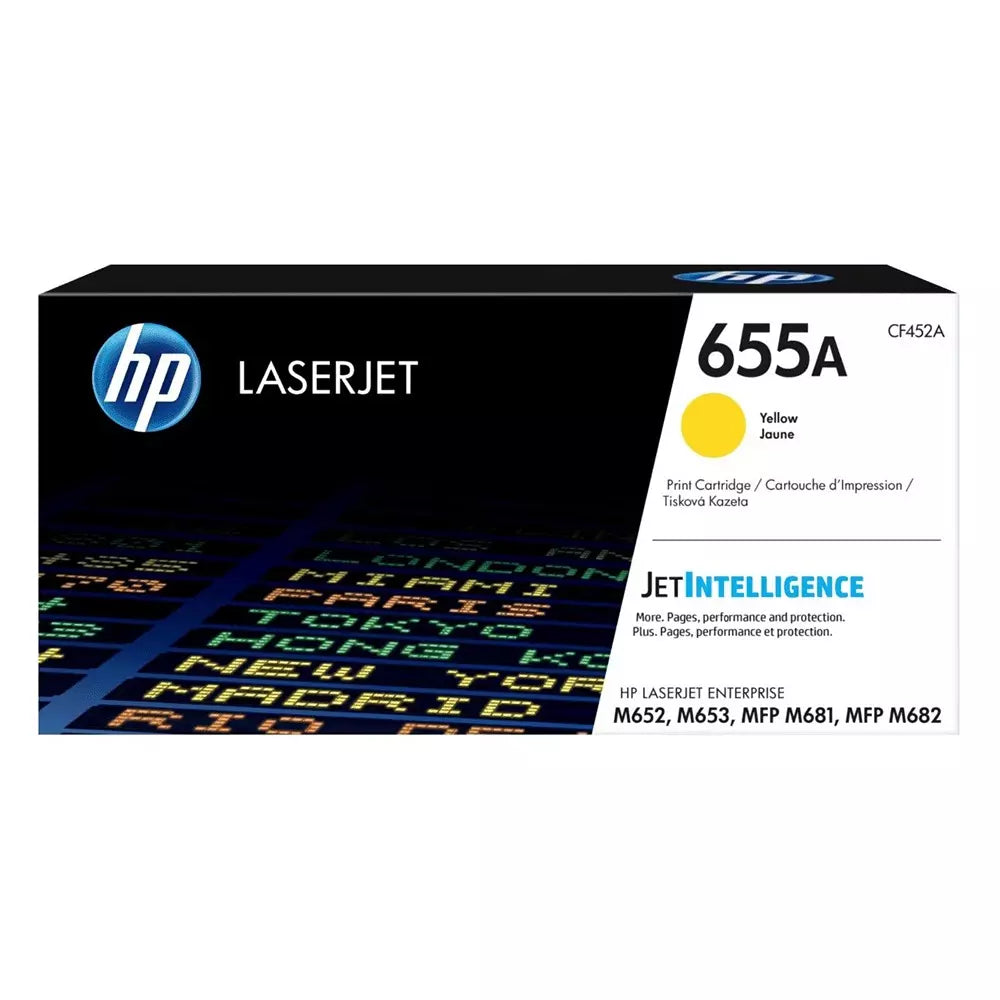 HP 655A LaserJet Toner Cartridge - 10.5K Pages / Yellow Color / Toner Cartridge