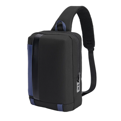 Porodo Lifestyle Cross Body Sling Bag - Black/Blue