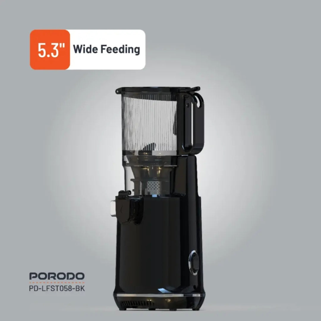 Porodo Lifestyle Cold Press Slow Juicer 1.8L – 250W – Black