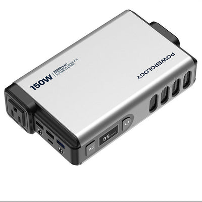 Powerology Mini Power Station With AC - USB / Type-C / DC Input / Output - Gray