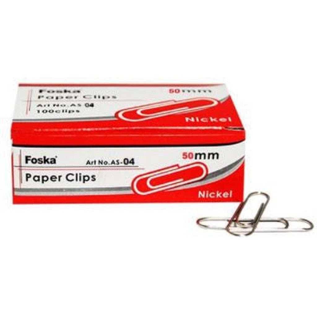 Paper Clips 50mm Round Shape 100clips/Box (10Box/Pkt)