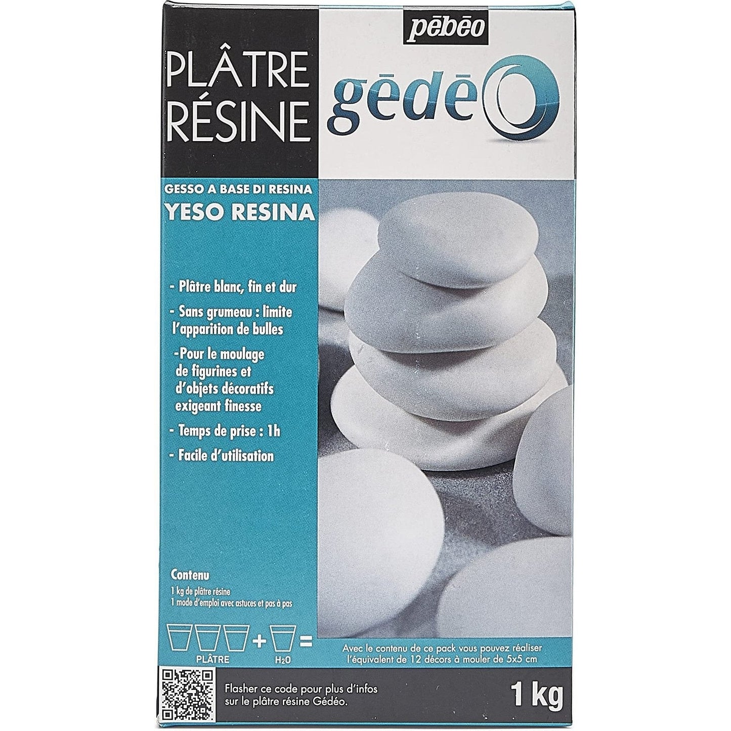 Pebeo Gedeo Resin White Plaster - 1Kg
