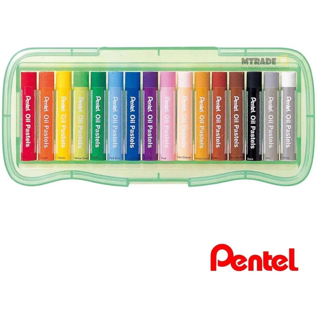 Pentel Ghtp Large Oil Pastels Colors Assorted - Set Of 12