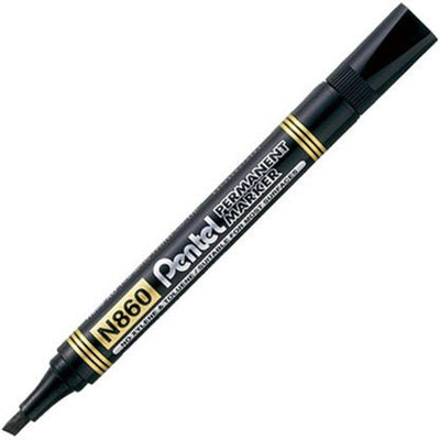 Pentel N860 Permanent Marker Chisel 4.5Mm Black