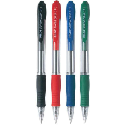 Pilot Super Grip Ball Pen Bpgp-10R-S4 12Pc/Pkt