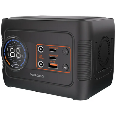 Porodo 150W Forcebase Portable Power Station – Gray/Black