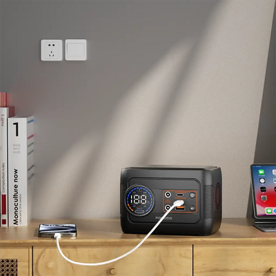 Porodo 150W Forcebase Portable Power Station – Gray/Black