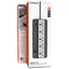 3000W Power Strip Porodo 5AC Universal 9 USB (6C+3A) Fast Charging - Black