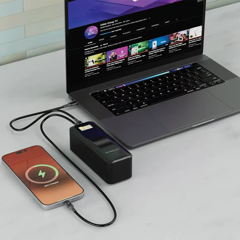 Powerology NeuroVolt 140 27000mAh Power Bank - Black