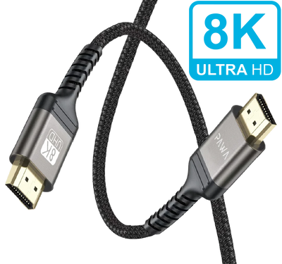 Pawa El-Caro Series Braided HDMI to HDMI 8K Cable - 2 Meter / Black