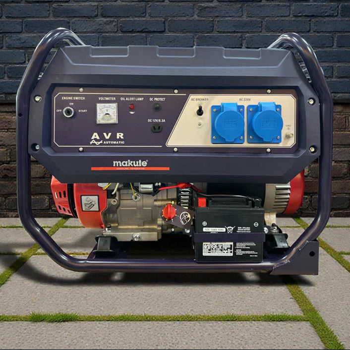 Makute QGG9501-3 7.5kW Petrol Generator – Electric Key Start Heavy Duty Portable Power Generator