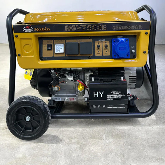 Robin 7.5kW Heavy Duty Petrol Generator – Portable Backup Power Generator for Home, Workshop & Construction Use