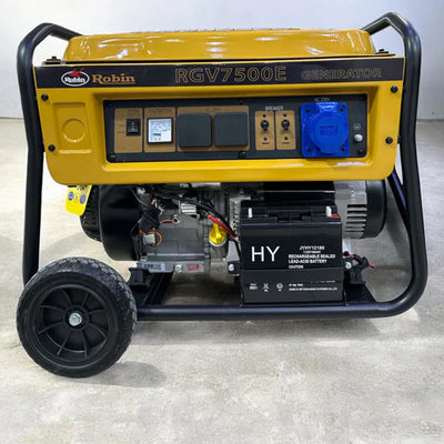 Robin 7.5kW Heavy Duty Petrol Generator – Portable Backup Power Generator for Home, Workshop & Construction Use