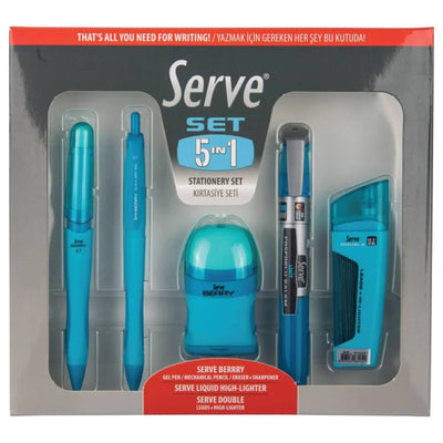 SERVE DOUBLE 5 PCS IN 1 BLUE COLOURE