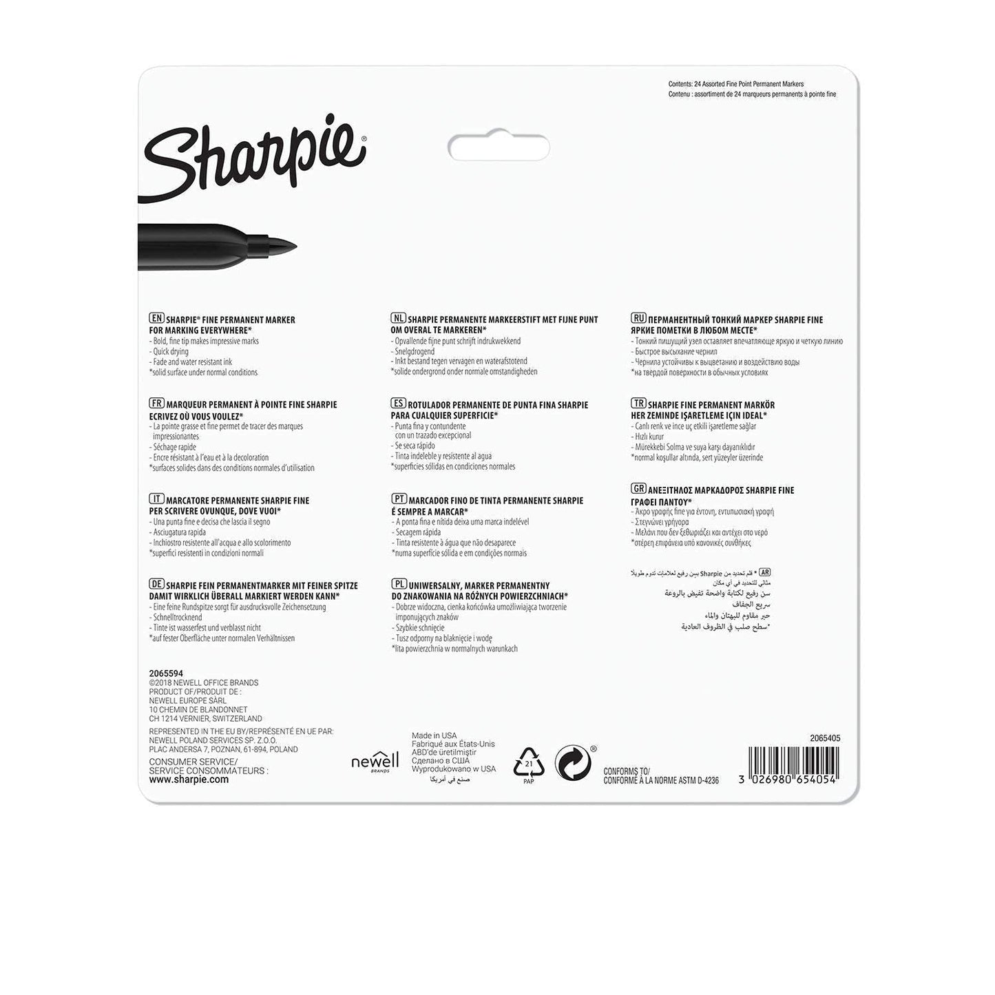 Sharpie Fine Permanent Markers 24 Colors