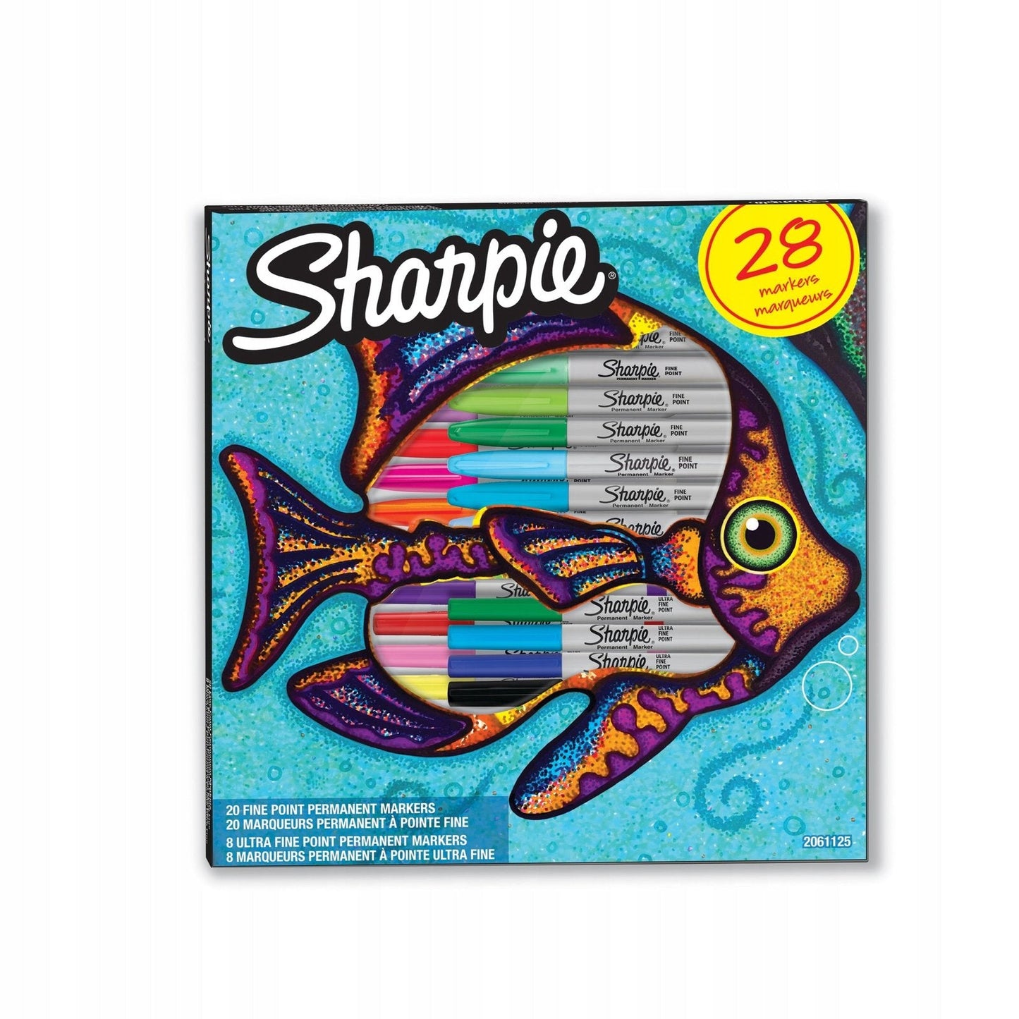 Sharpie Fish Special Edition Permanent Marker Set Assorted, 28 Pieces