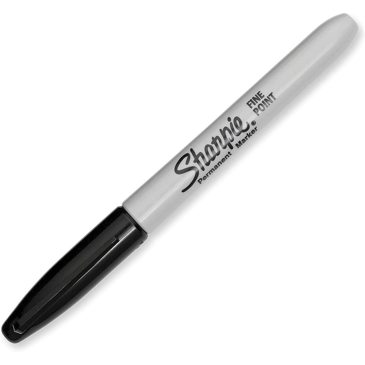 Sharpie Permanent Markers, Fine Point, Black, 12 Count