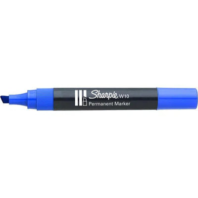 Sharpie W10 Blue Permanent Marker Chisel Tip