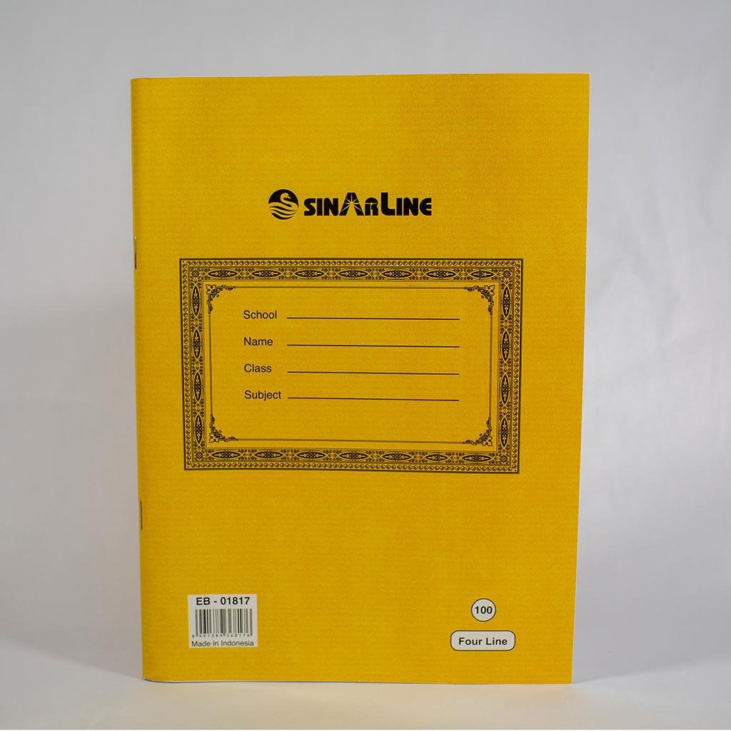 Sinarline Exercise Book 4 Line Ruling 100Sheets EB-02354