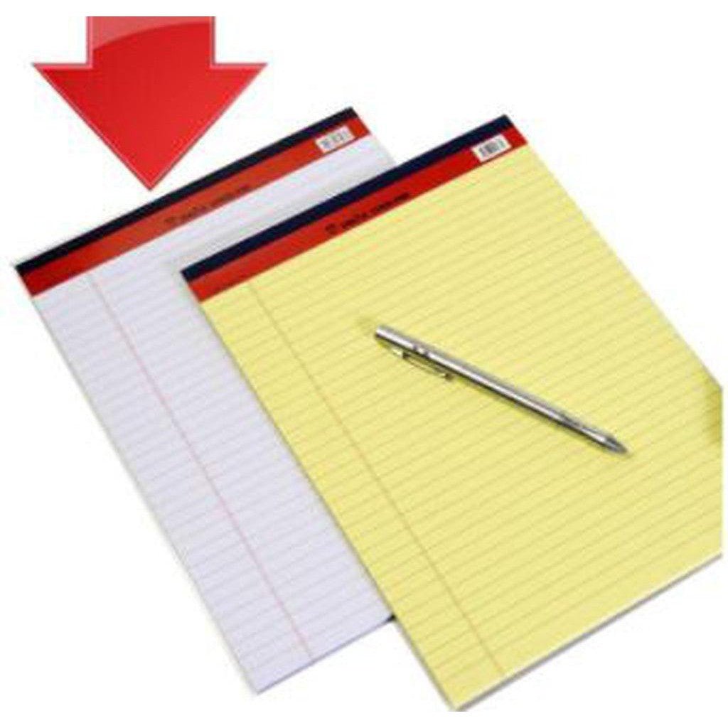 Sinarline Legal Pad Yellow/White A4