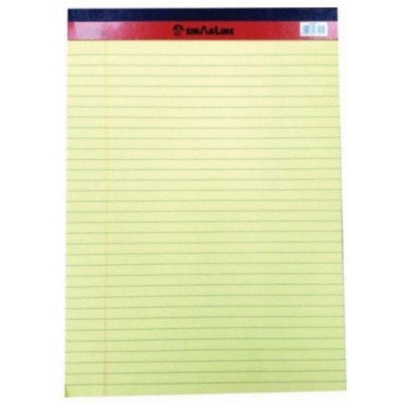 Sinarline Legal Pad Yellow/White A5 5x8 Inches
