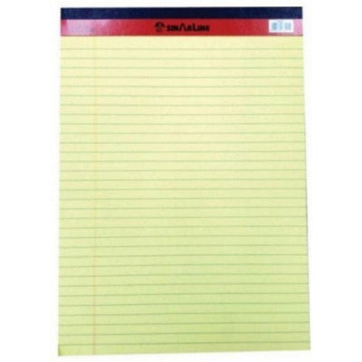 Sinarline Legal Pad Yellow/White A5 5x8 Inches