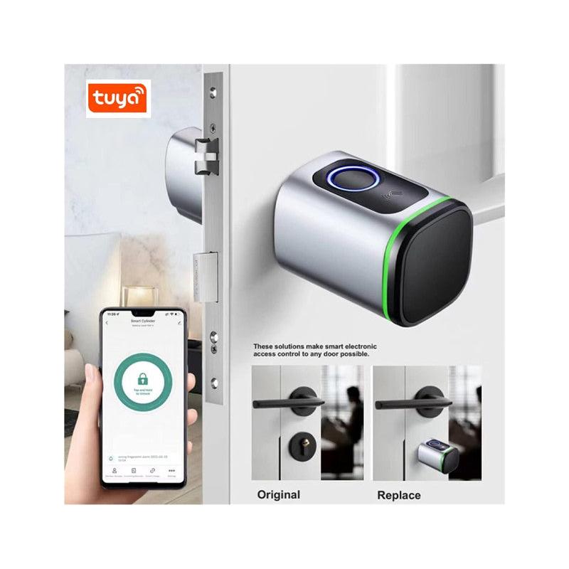 Smart Door Lock Cylinder TTlock Silver- Outdoor