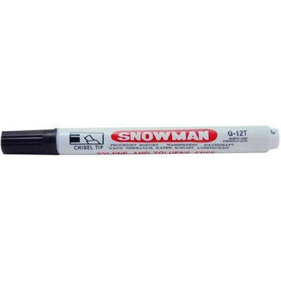 Snowman Permanent Marker Chisel Tip