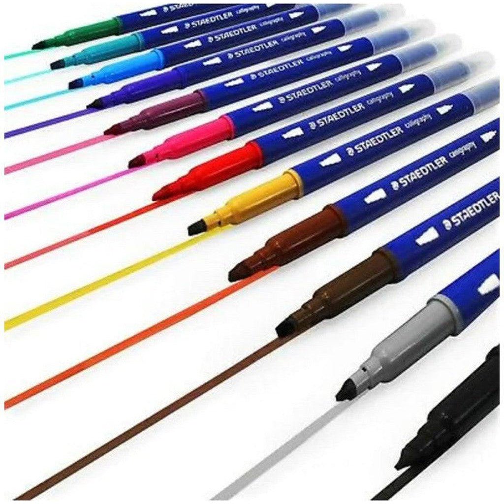 Staedtler 12 Double Ended Calligraphy Pens