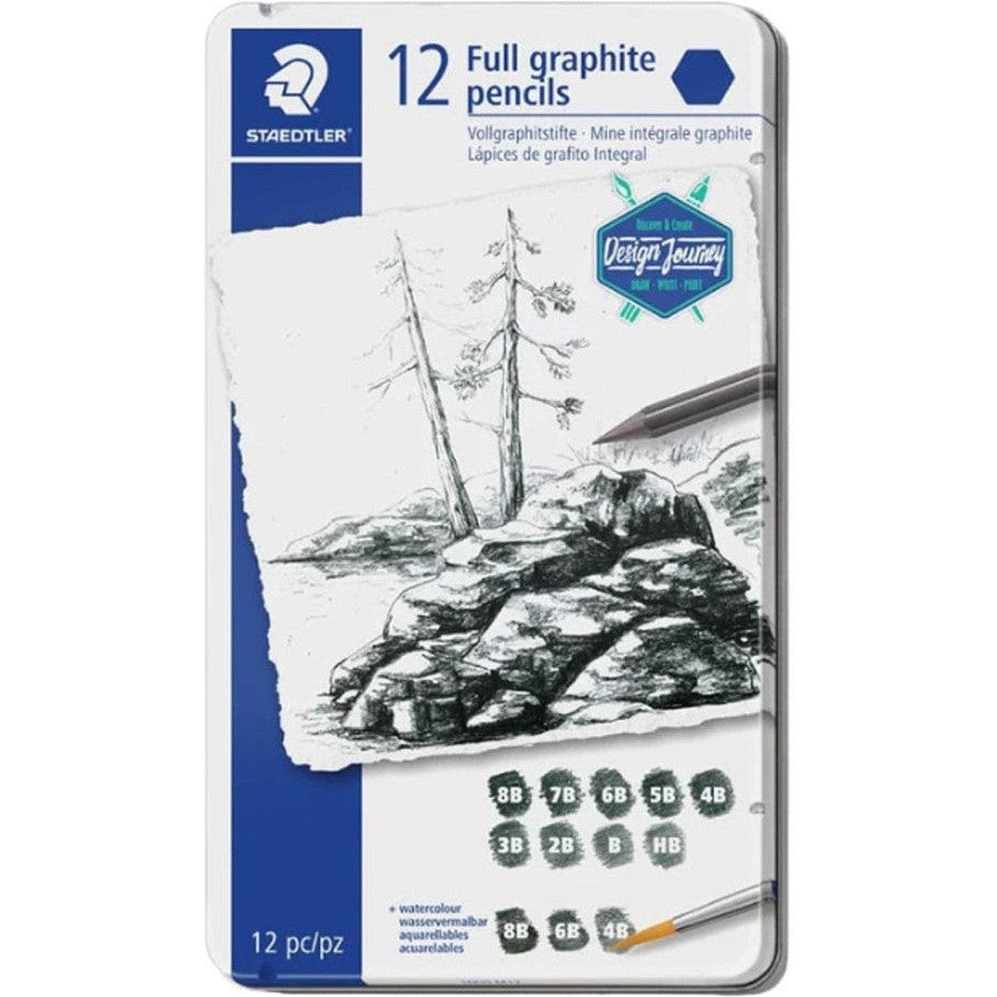 Staedtler 12 Full Graphite Pencils