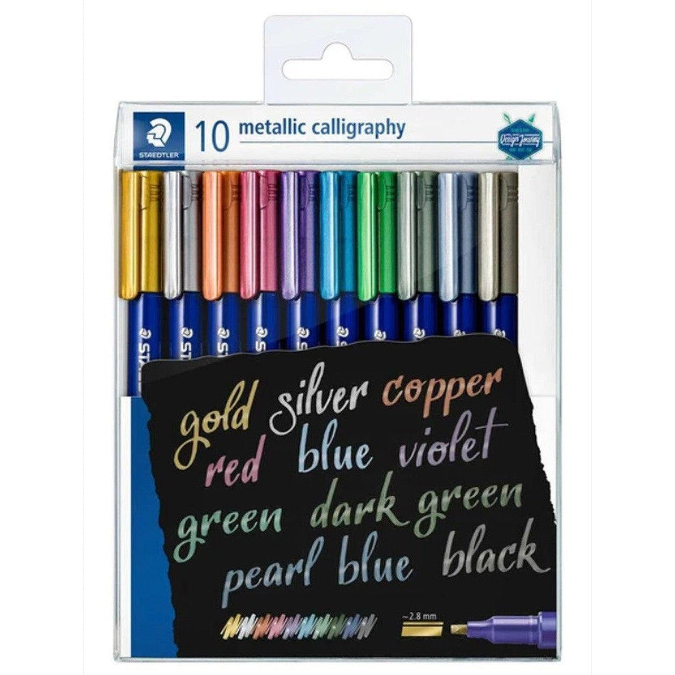 Staedtler Design Journey Metallic Calligraphy 10 Pens