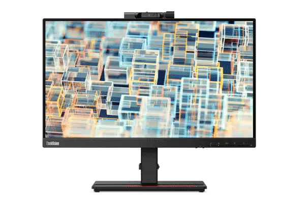 Lenovo ThinkVision T22v-20 - 21.5" FHD / 6ms / FHD 1080p + IR camera / D-Sub / HDMI 1.4 / DisplayPort 1.2 / USB 3.2 Gen 1 - Monitor