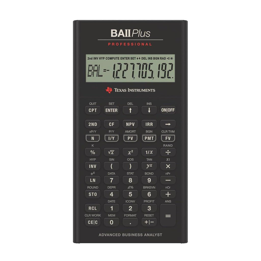 Texas BA II Plus Professional Calculator