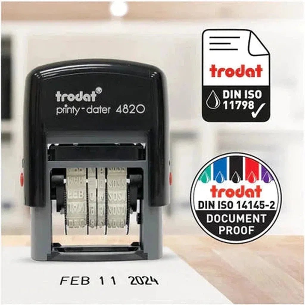 Trodat 4820 Printy Dater, Date Size 4Mm