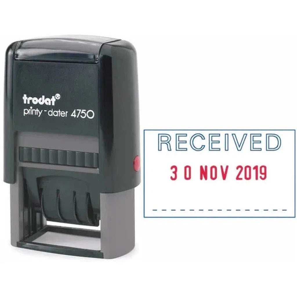 Trodat Printy 4750 Self Inking Dater Stamp "Approved"