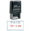 Trodat Printy 4750 Self Inking Dater Stamp "Paid" - Blue