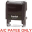 Trodat Printy 4911 Stamp "A-C Payee Only" - Red