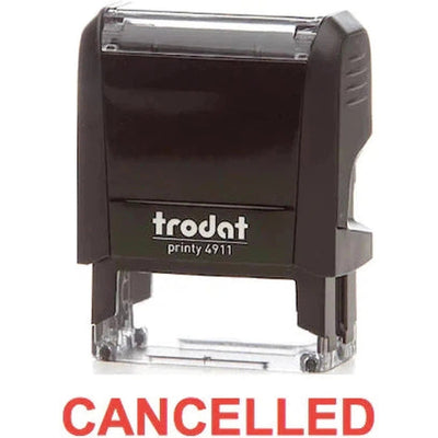 Trodat Printy 4911 Stamp "Cancelled" - Red