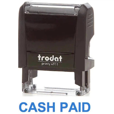 Trodat Printy 4911 Stamp "Cash Paid" - Blue