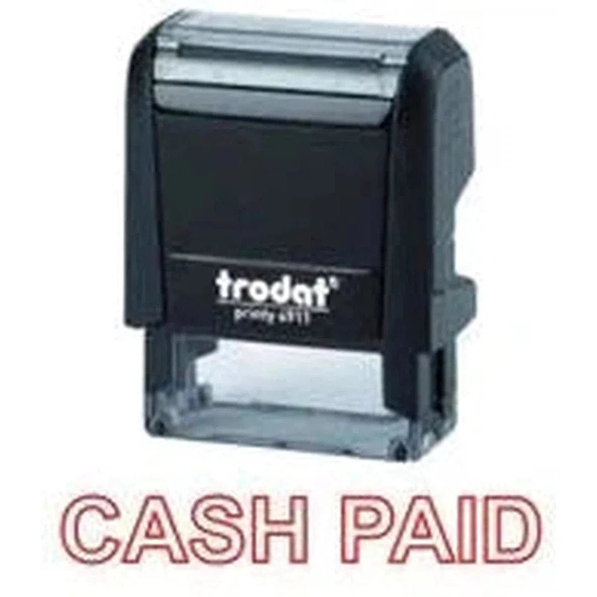 Trodat Printy 4911 Stamp "Cash Paid" - Red